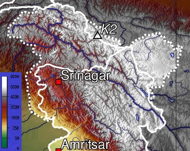 Jammu and Kashmir map