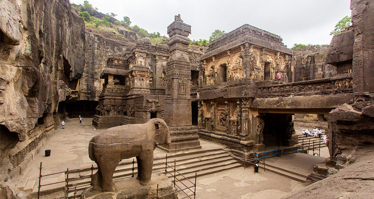 ellora caves timings and history